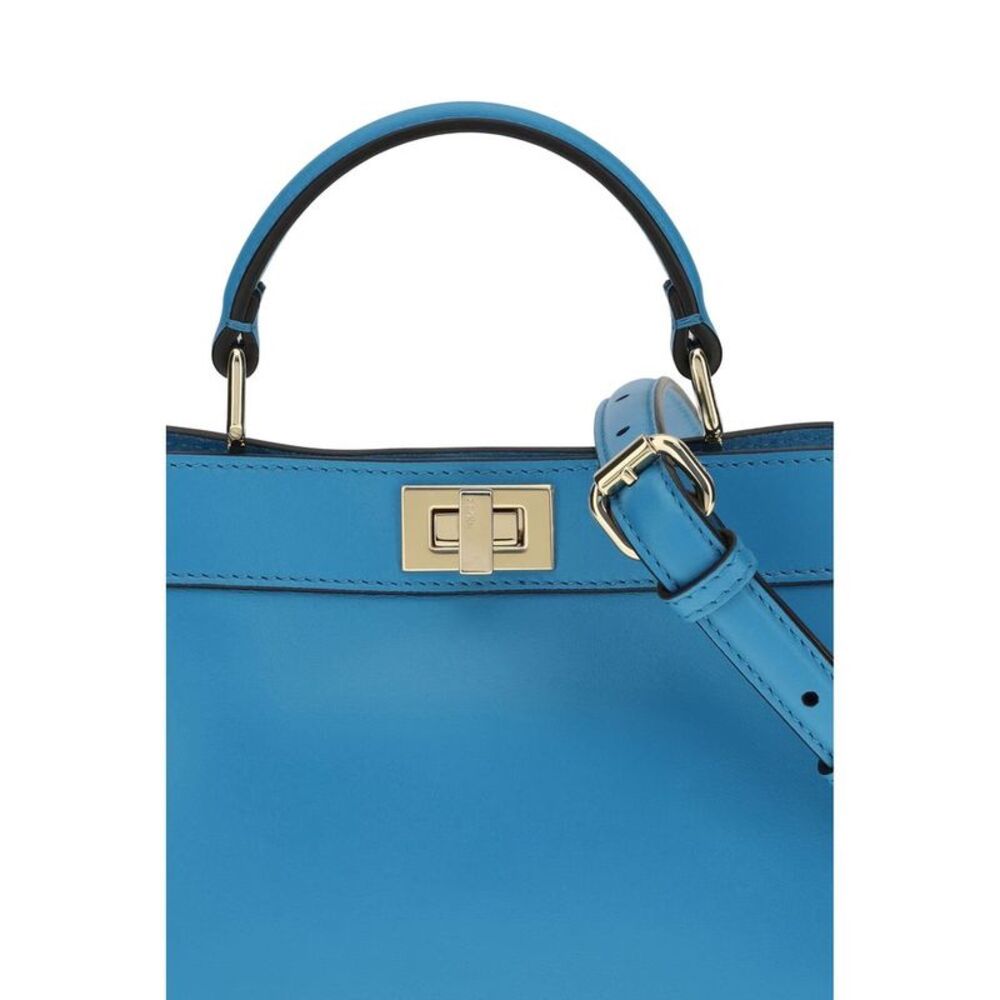 Fendi Blue Calf Leather Bos Taurus Women's Handbag - Picture 4 of 4